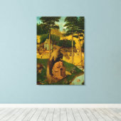 Temptation of St. Anthony, 1490 Canvas Afdruk (Insitu (Houten vloer))
