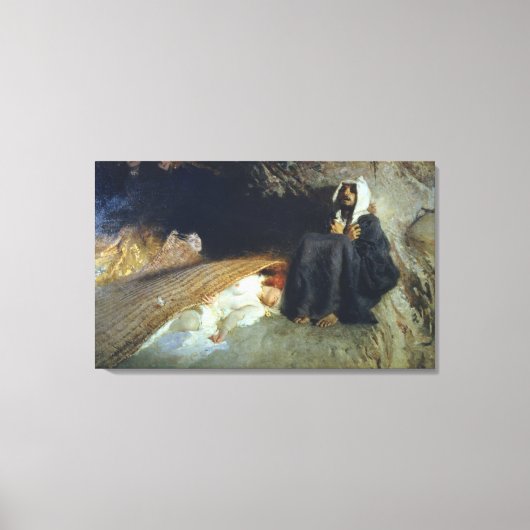 Temptation of St. Anthony, 1878 Canvas Afdruk (Voorkant)