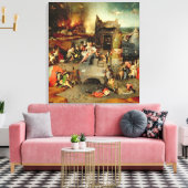 Temptation of St. Anthony Canvas Afdruk (Insitu (Woonkamer))