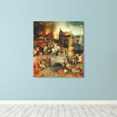 Temptation of St. Anthony Canvas Afdruk (Insitu (Houten vloer))