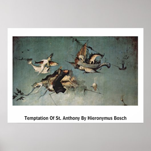 Temptation of St. Anthony door Hieronymus Bosch Poster (Voorkant)