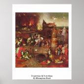 Temptation of St.Anthony door Hieronymus Bosch Poster (Voorkant)