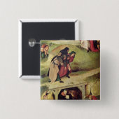 Temptation of St. Anthony Vierkante Button 5,1 Cm (Voorkant /achterkant)
