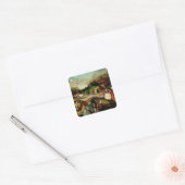Temptation of St. Anthony Vierkante Sticker (Envelop)