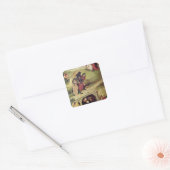 Temptation of St. Anthony Vierkante Sticker (Envelop)