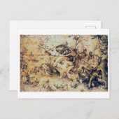 Temptation of St. Antony the Great, Pieter Bruegel Briefkaart (Voorkant / Achterkant)