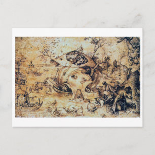 Temptation of St. Antony the Great, Pieter Bruegel Briefkaart