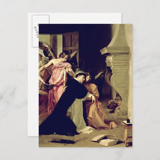 Temptation of St.Thomas Aquinas Briefkaart (Voorkant / Achterkant)
