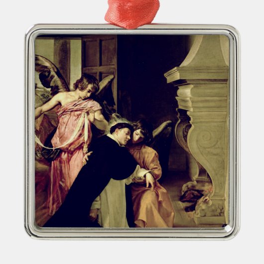 Temptation of St.Thomas Aquinas Metalen Ornament (Voorkant)