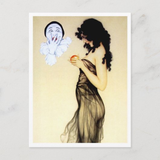 Temptation - van de Pierrot's Love Series Briefkaart (Voorkant)