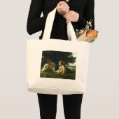 Temptation, William-Adolphe Bouguereau Grote Tote Bag (Voorkant (product))