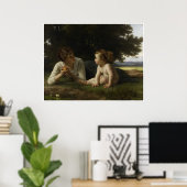 Temptation William-Adolphe Bouguereau Poster (Thuiskantoor)