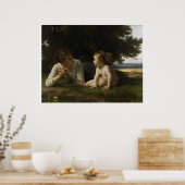 Temptation William-Adolphe Bouguereau Poster (Keuken)