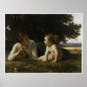 Temptation William-Adolphe Bouguereau Poster (Voorkant)