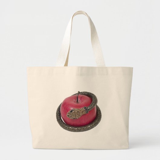 TemptationAppleSnake12311 Grote Tote Bag (Voorkant)