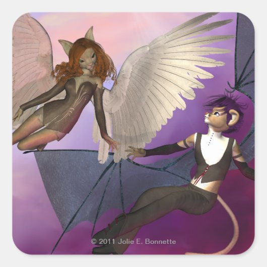 Tempted Square Sticker (Voorkant)