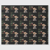 Tempted Yorkie Kerstmis Cadeaupapier (Vlak)