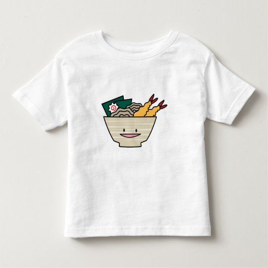 Tempura ramen bowl nori garnalen Japanse noedels Kinder Shirts (Voorkant)