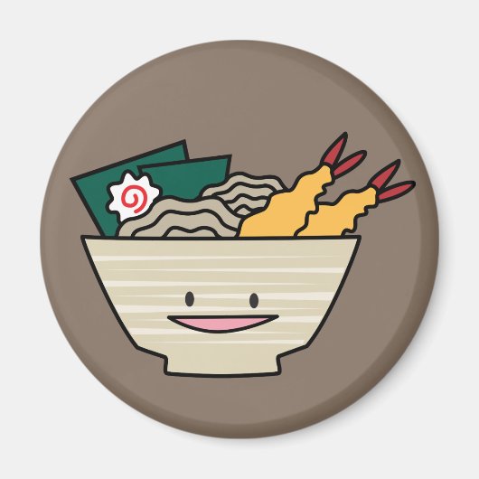 Tempura ramen bowl nori garnalen Japanse noedels Magneet (Voorkant)