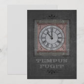 Tempus Fugit (aanpasbaar) Feestdagenkaart (Voorkant / Achterkant)