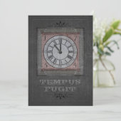 Tempus Fugit (aanpasbaar) Feestdagenkaart (Staand voorkant)