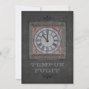 Tempus Fugit (aanpasbaar) Feestdagenkaart