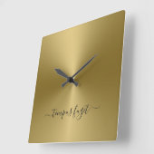 Tempus Fugit Antiek Gold Metallic stijl Vierkante Klok (Hoek)