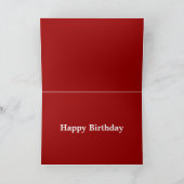 Tempus Fugit Birthday Card Template Kaart (Binnen)