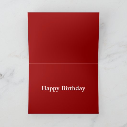 Tempus Fugit Birthday Card Template Kaart (Binnen)