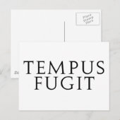 Tempus Fugit Briefkaart (Voorkant / Achterkant)