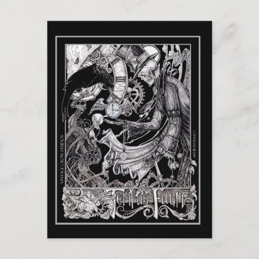 Tempus Fugit Briefkaart (Voorkant)