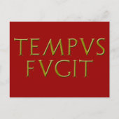 Tempus Fugit Briefkaart (Voorkant)