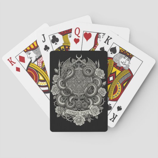 Tempus fugit Cards Pokerkaarten (Achterkant)