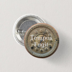 Tempus Fugit Clockface Button