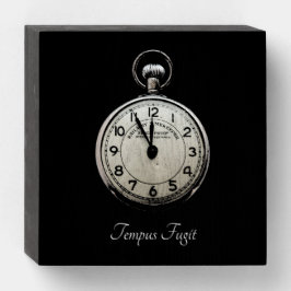 Tempus Fugit Houten Kist Print