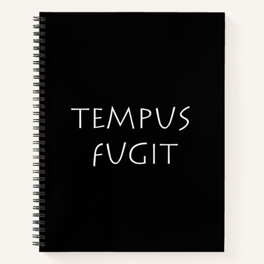 Tempus fugit notitieboek (Voorkant)
