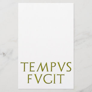 Tempus Fugit Stationery Briefpapier
