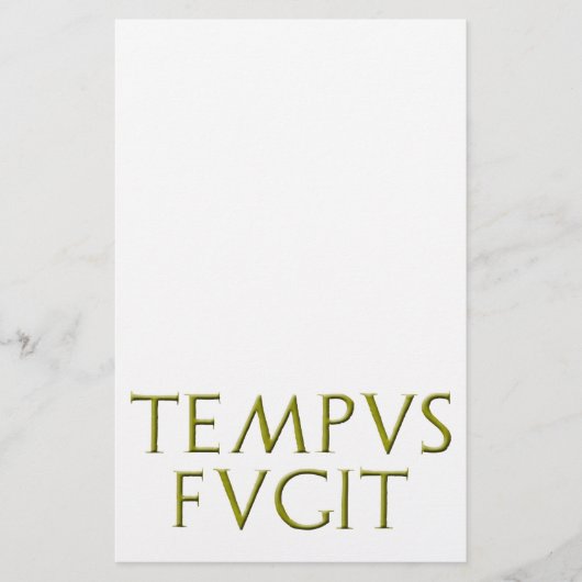 Tempus Fugit Stationery Briefpapier (Voorkant)