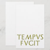Tempus Fugit Stationery Briefpapier (Voorkant / Achterkant)