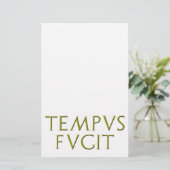 Tempus Fugit Stationery Briefpapier (Staand voorkant)