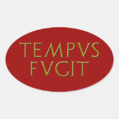 Tempus Fugit Sticker (Voorkant)