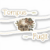 Tempus fugit sticker (Voorkant)