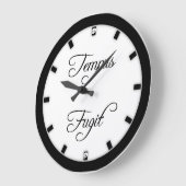 Tempus Fugit tijd vliegt Gotisch Grote Klok (Hoek)