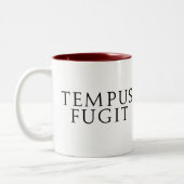 Tempus Fugit Tweekleurige Koffiemok (Links)