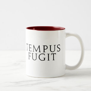 Tempus Fugit Tweekleurige Koffiemok