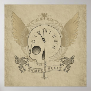 Tempus Fugit (vlieguren) Poster