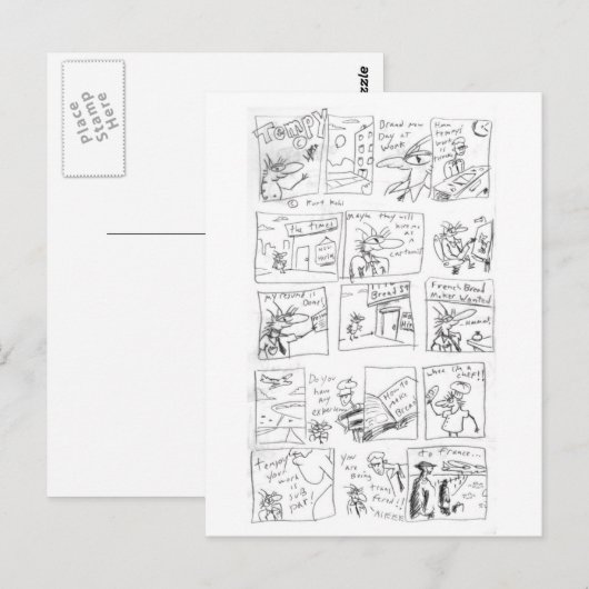 Tempy French Bread Briefkaart (Voorkant / Achterkant)