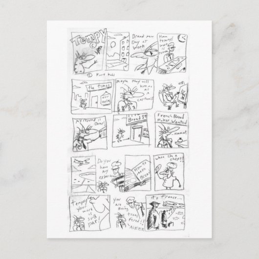 Tempy French Bread Briefkaart (Voorkant)