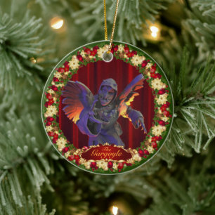 TEN31's Gargoyle Living Art Holiday Ornament. Cera Keramisch Ornament