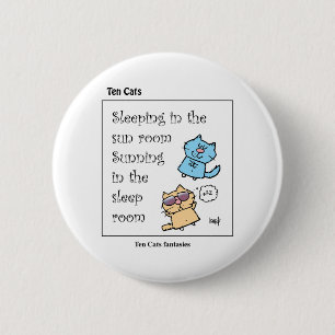 TEN-CATS - Zonneverbranding Ronde Button 5,7 Cm